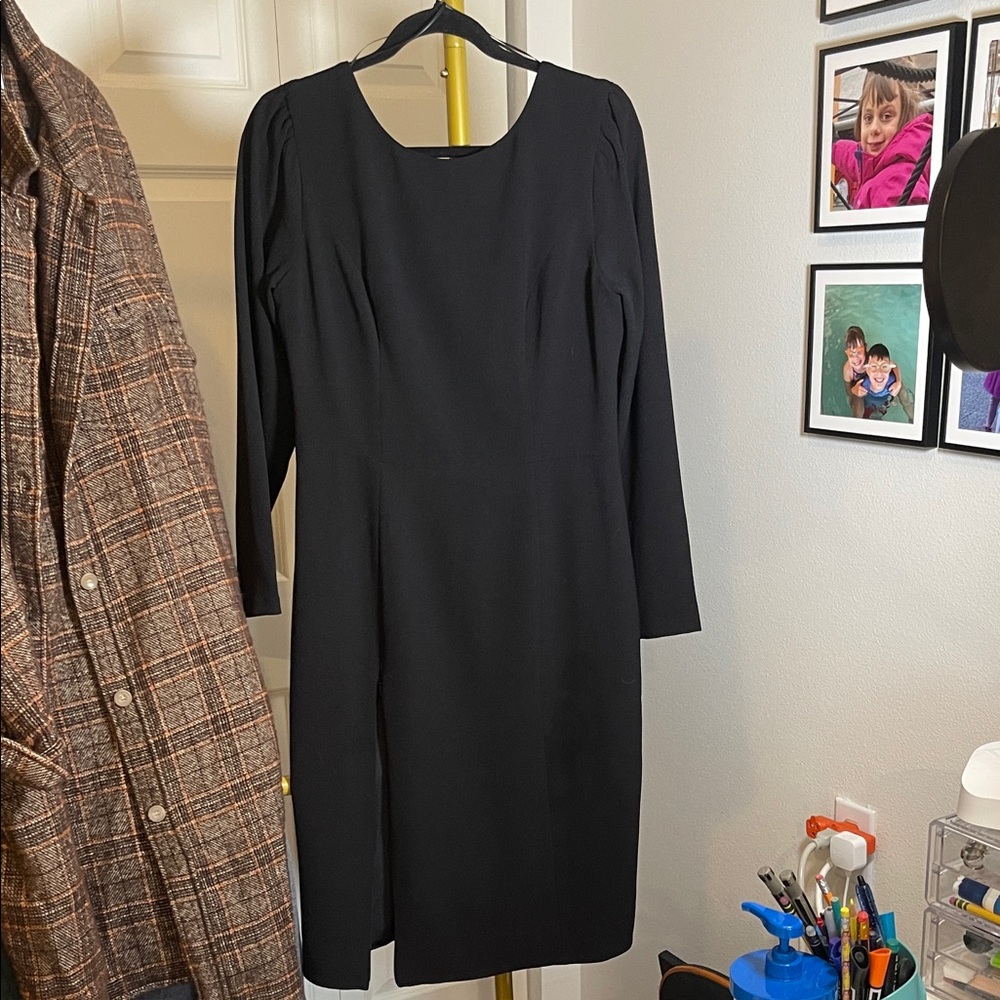 Dress the Population Nadia Black Long Sleeve Dress